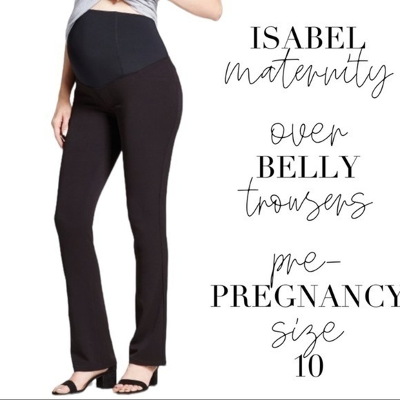 Isabel Maternity for Target - Black Over belly - Bootcut Trousers (Size 10) - Picture 1 of 11